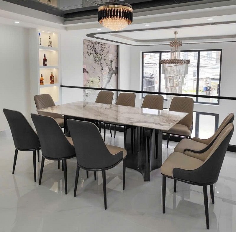 Bàn Ăn 2m Mặt Đá 10 Người 2765S