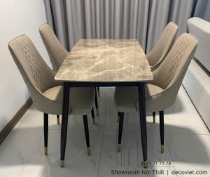 Bàn Ăn 4 Ghế 1m2 Giá Rẻ 2813S