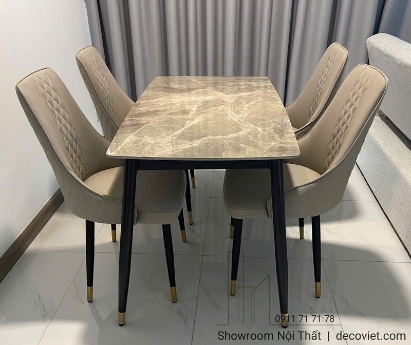 Bàn Ăn 4 Ghế 1m2 Giá Rẻ 2813S