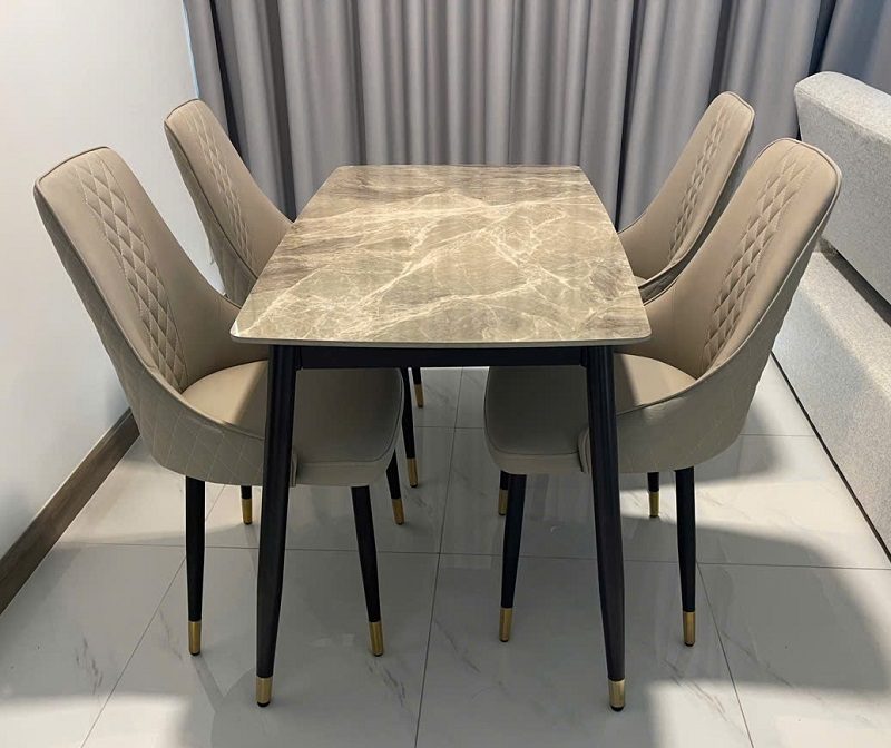 Bàn Ăn 4 Ghế 1m2 Giá Rẻ 2813S