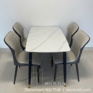 Bàn Ăn 4 Ghế 1m2 Nhỏ Gọn 2431S