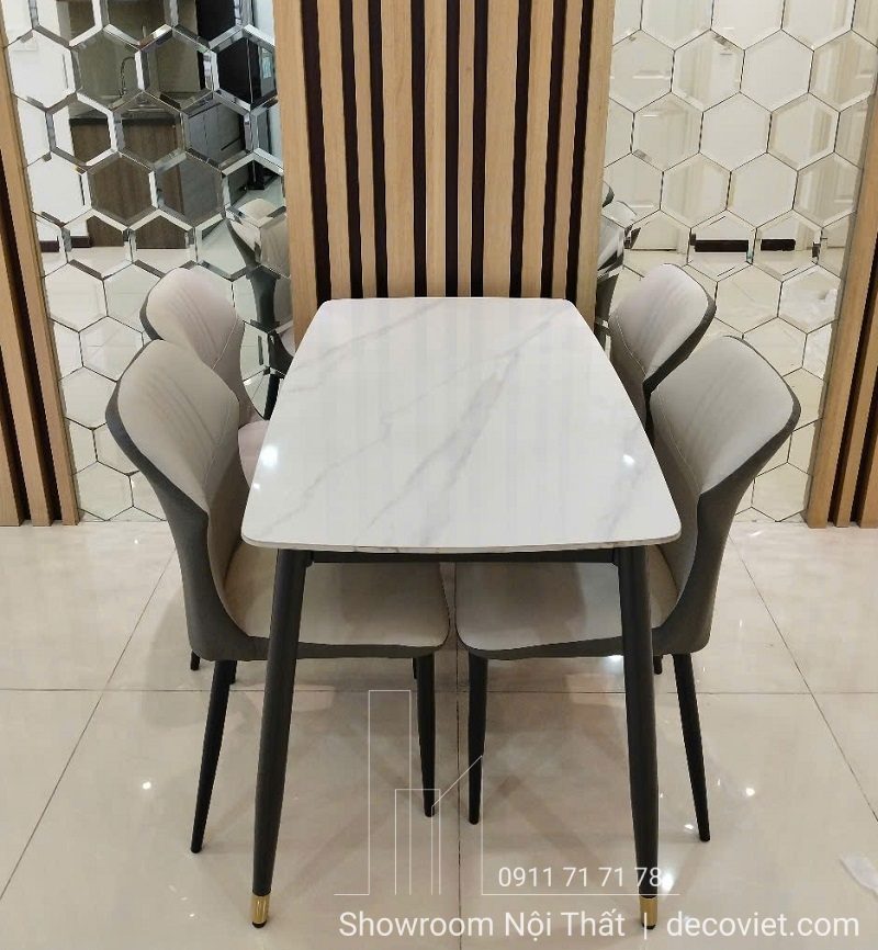 Bàn Ăn 4 Ghế 1m2 Nhỏ Gọn 2431S