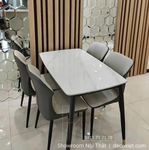 Bàn Ăn 4 Ghế 1m2 Nhỏ Gọn 2431S