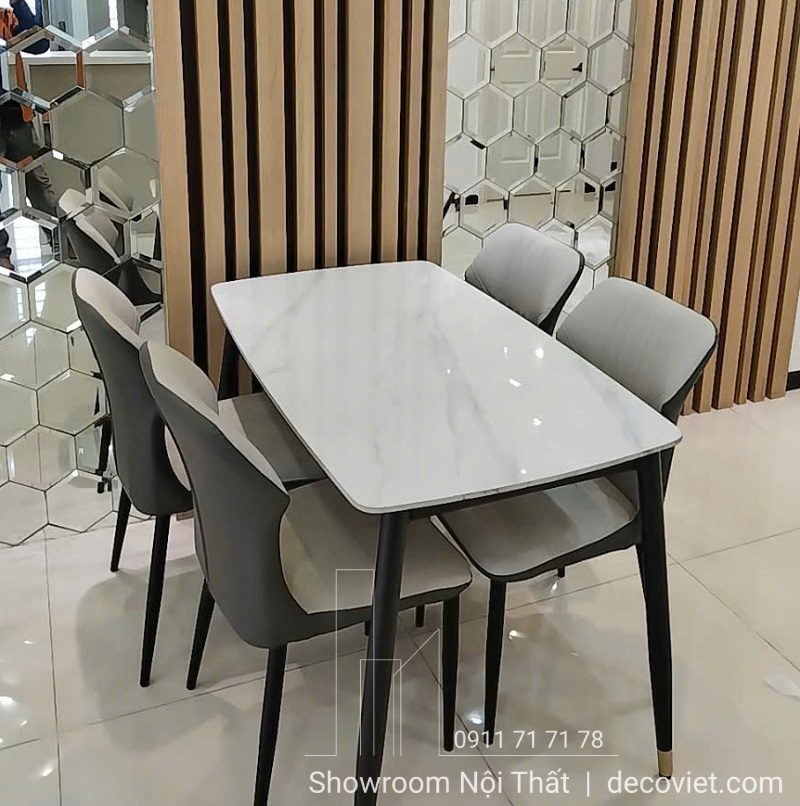 Bàn Ăn 4 Ghế 1m2 Nhỏ Gọn 2431S