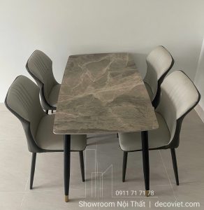 Bàn Ăn 4 Ghế 1m2 Nhỏ Gọn 2431S
