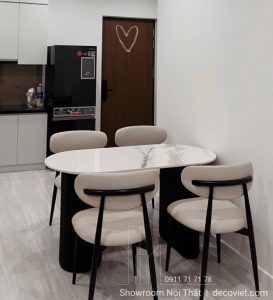 Bàn Ăn 4 Ghế Cho Nhà Nhỏ 2756S