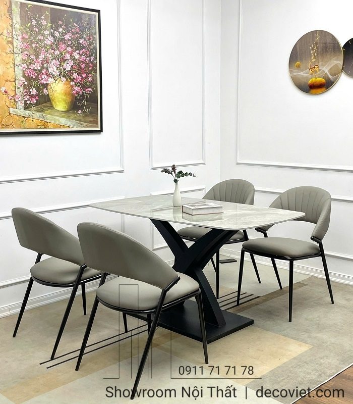 Bàn Ăn 4 Ghế Mặt Đá 2504S