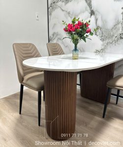 Bàn Ăn 4 Ghế Mặt Đá 2687S