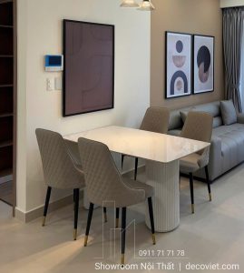 Bàn Ăn 4 Ghế Mặt Đá 2755S