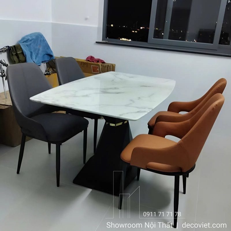 Bàn Ăn 4 Ghế Mặt Đá 2873S