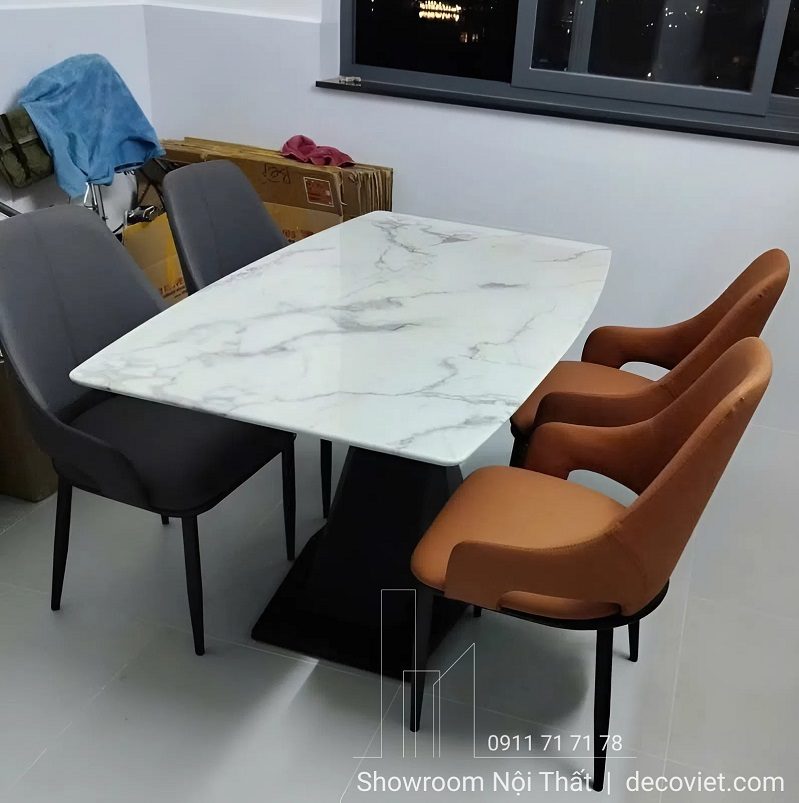 Bàn Ăn 4 Ghế Mặt Đá 2873S