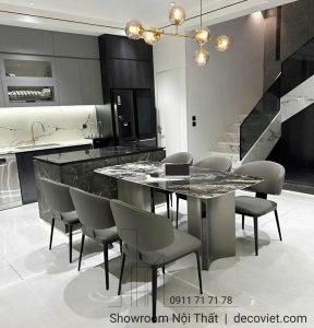Bàn Ăn 6 Ghế Cao Cấp Hiện Đại 2651S