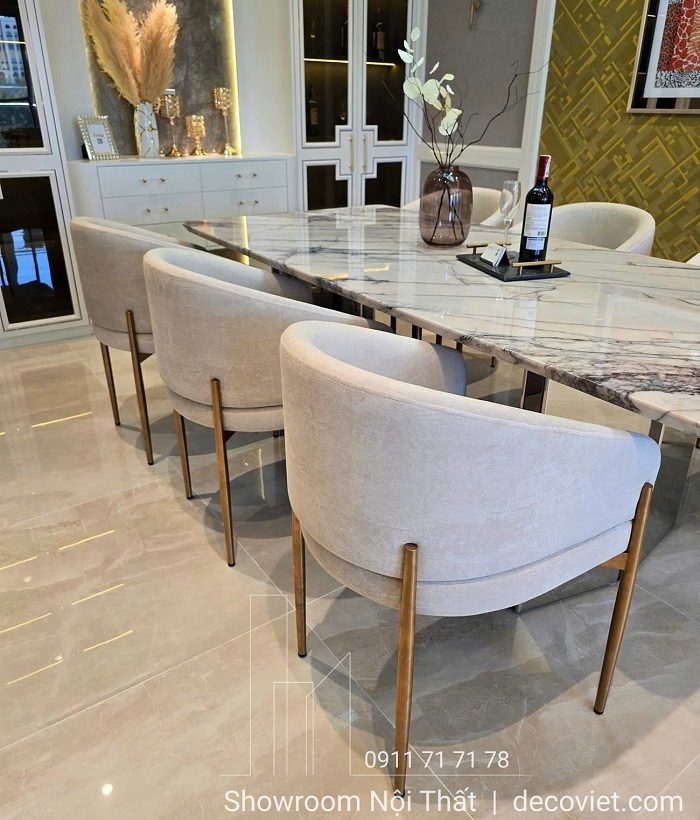 Bàn Ăn 6 Ghế Cao Cấp Mặt Đá 2799S