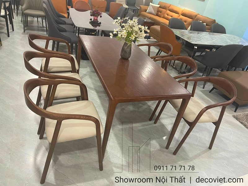 Bàn Ăn 6 Ghế Gỗ Hiện Đại 2703S