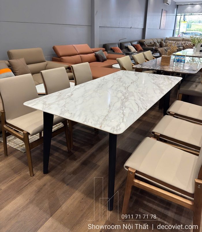 Bàn Ăn 6 Ghế Gỗ Mặt Đá 2934S