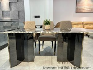Bàn Ăn 6 Ghế Mặt Đá Cao Cấp 2550S