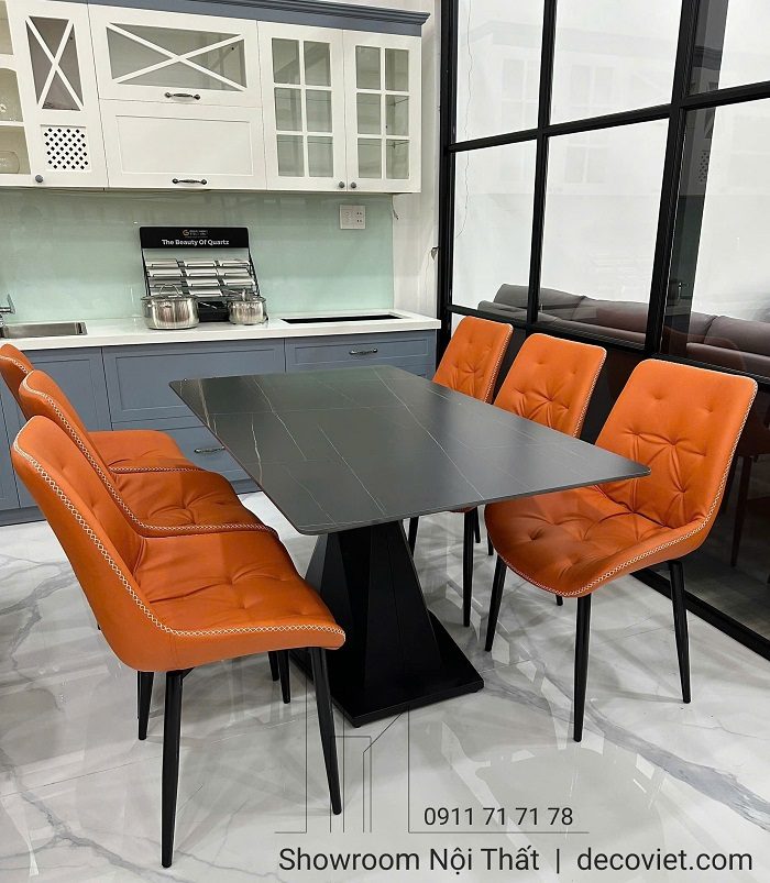 Bàn Ăn 6 Ghế Mặt Đá Giá Rẻ 2730S