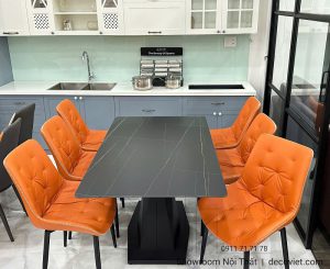 Bàn Ăn 6 Ghế Mặt Đá Giá Rẻ 2730S