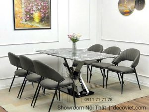 Bàn Ăn 6 Ghế Mặt Đá Hiện Đại 2399S