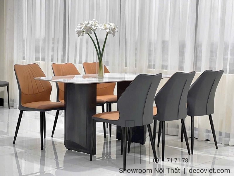 Bàn Ăn 6 Ghế Mặt Đá Hiện Đại 2459S
