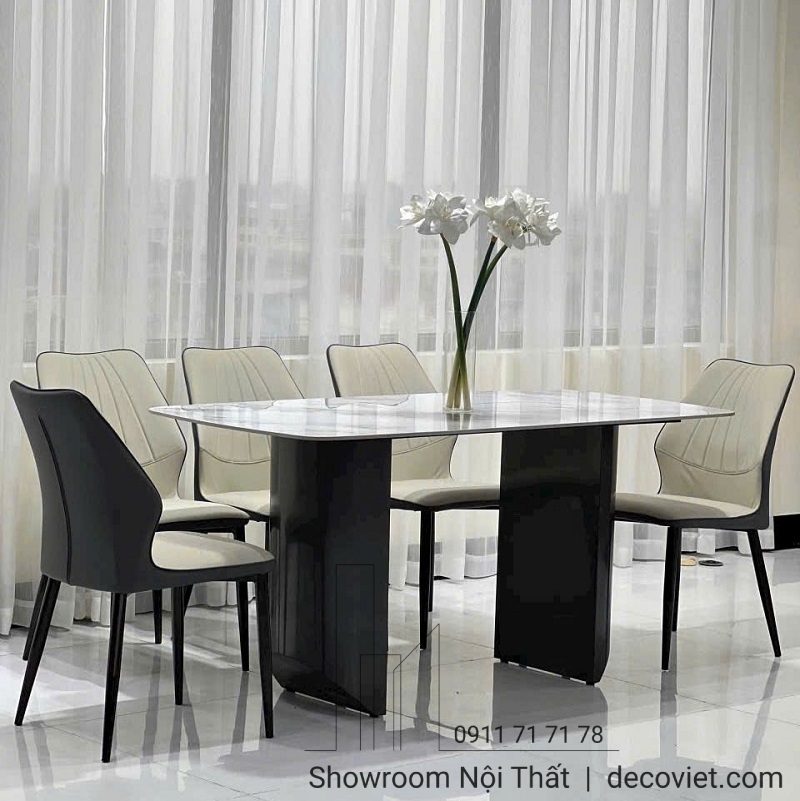 Bàn Ăn 6 Ghế Mặt Đá Hiện Đại 2459S