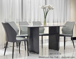 Bàn Ăn 6 Ghế Mặt Đá Hiện Đại 2459S