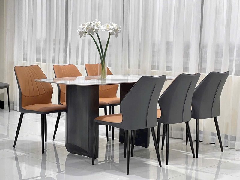 Bàn Ăn 6 Ghế Mặt Đá Hiện Đại 2459S