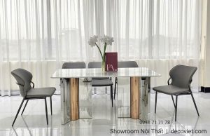 Bàn Ăn 6 Ghế Mặt Đá Hiện Đại 2506S