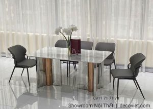 Bàn Ăn 6 Ghế Mặt Đá Hiện Đại 2506S