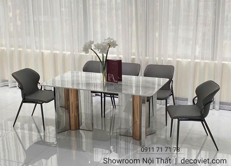 Bàn Ăn 6 Ghế Mặt Đá Hiện Đại 2506S