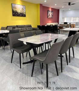 Bàn Ăn 6 Ghế Mặt Đá Hiện Đại 2517S