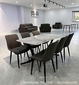 Bàn Ăn 6 Ghế Mặt Đá Hiện Đại 2517S