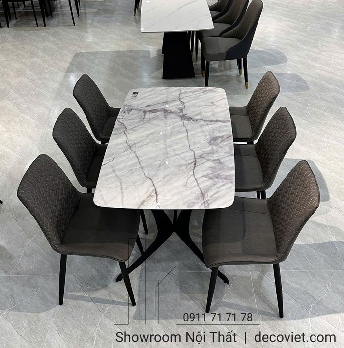 Bàn Ăn 6 Ghế Mặt Đá Hiện Đại 2517S