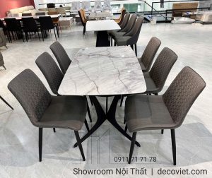 Bàn Ăn 6 Ghế Mặt Đá Hiện Đại 2517S