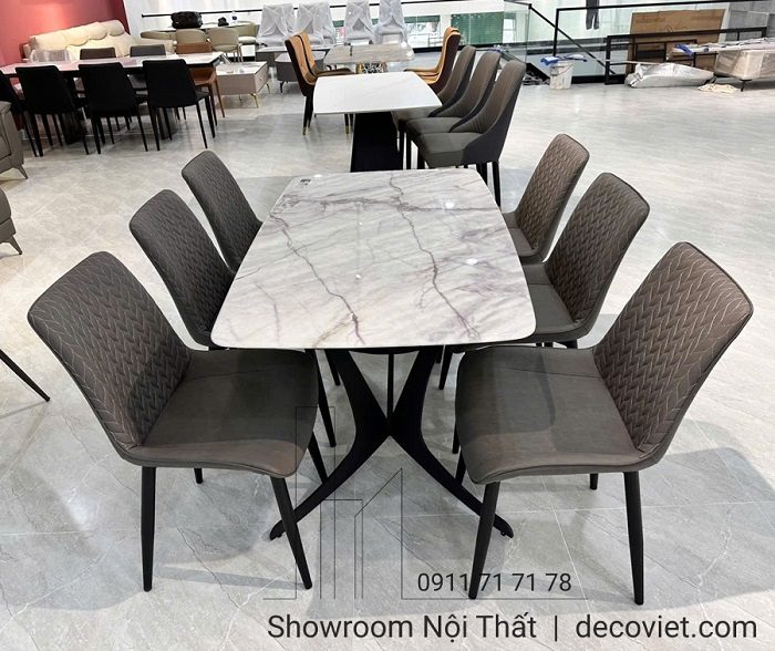 Bàn Ăn 6 Ghế Mặt Đá Hiện Đại 2517S