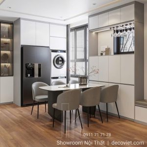 Bàn Ăn 6 Ghế Mặt Đá Hiện Đại 2530S
