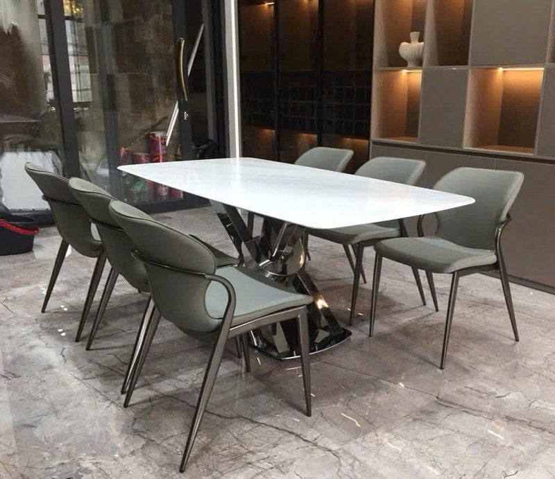 Bàn Ăn 6 Ghế Mặt Đá Hiện Đại 2644S