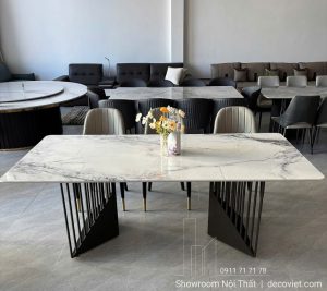 Bàn Ăn 6 Ghế Mặt Đá Hiện Đại 2856S