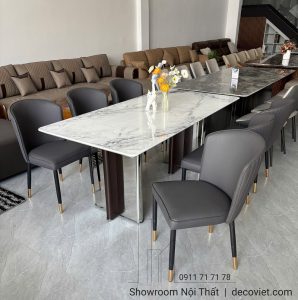 Bàn Ăn 6 Ghế Mặt Đá Hiện Đại 2898S