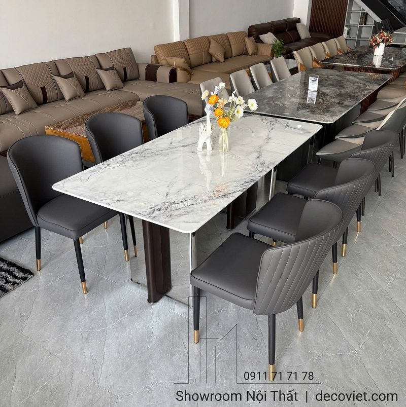 Bàn Ăn 6 Ghế Mặt Đá Hiện Đại 2898S