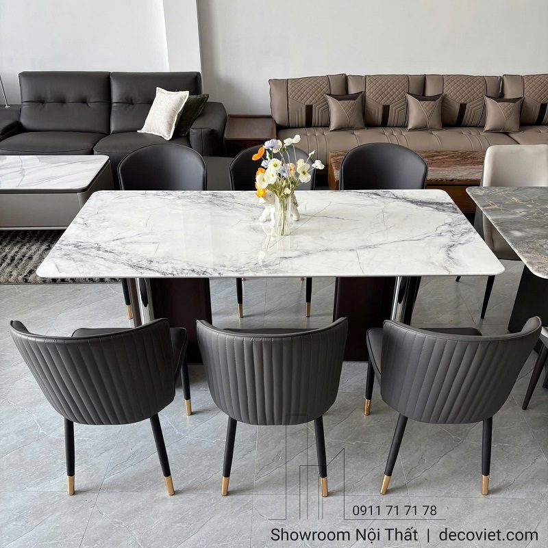 Bàn Ăn 6 Ghế Mặt Đá Hiện Đại 2898S