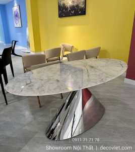 Bàn Ăn 6 Ghế Mặt Đá Nhập Khẩu 2519S
