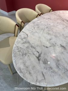 Bàn Ăn 6 Ghế Mặt Đá Nhập Khẩu 2519S