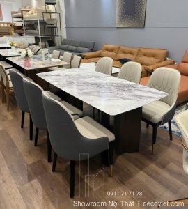 Bàn Ăn 6 Ghế Mặt Đá Sang Trọng 2884S