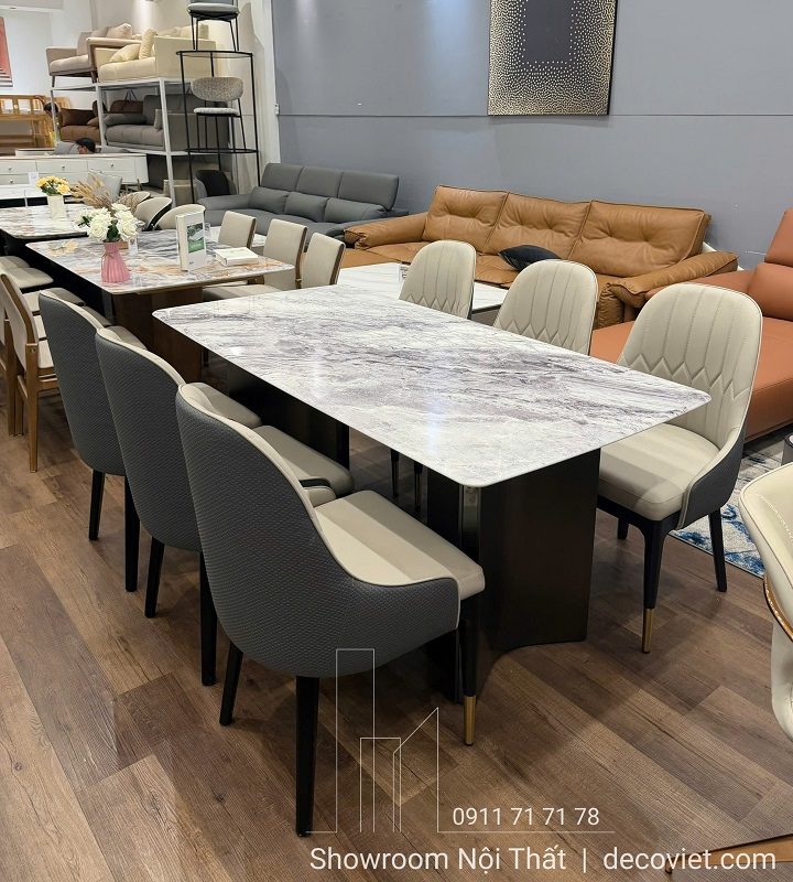 Bàn Ăn 6 Ghế Mặt Đá Sang Trọng 2884S