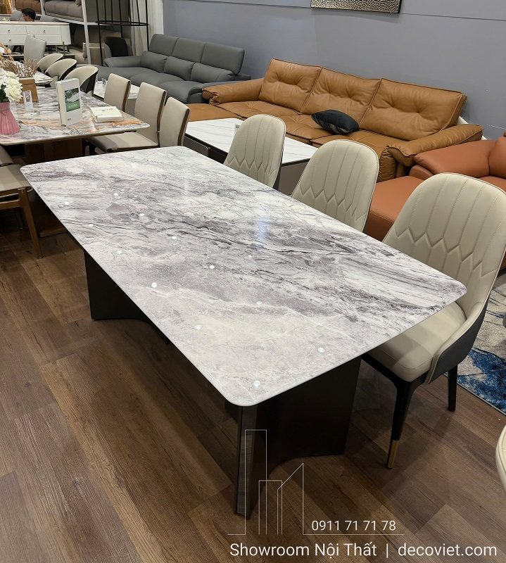 Bàn Ăn 6 Ghế Mặt Đá Sang Trọng 2884S
