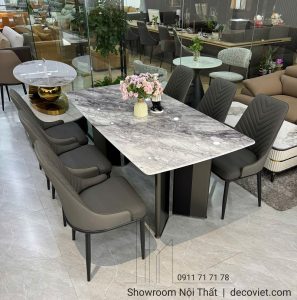 Bàn Ăn 6 Ghế Mặt Đá Tự Nhiên 2897S