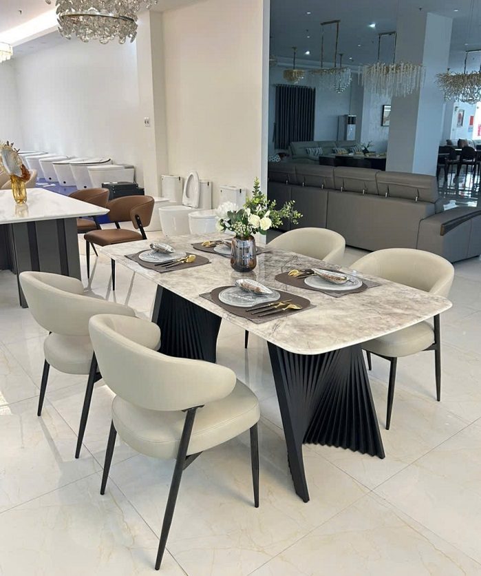 Bàn Ăn 6 Ghế Nhập Khẩu Cao Cấp 2723S