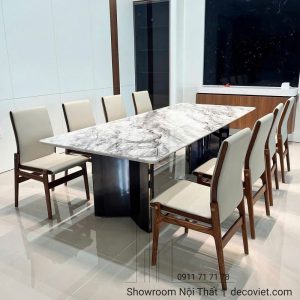 Bàn Ăn 8 Ghế Cao Cấp Nhập Khẩu 2754S
