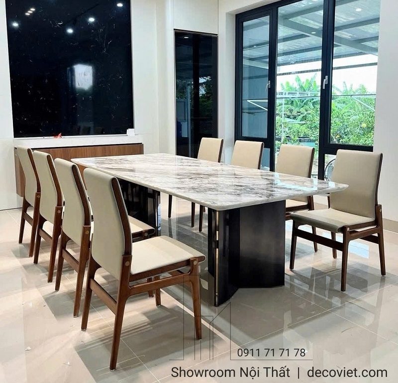 Bàn Ăn 8 Ghế Cao Cấp Nhập Khẩu 2754S